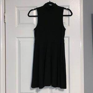 Black skater style fit and flare dress